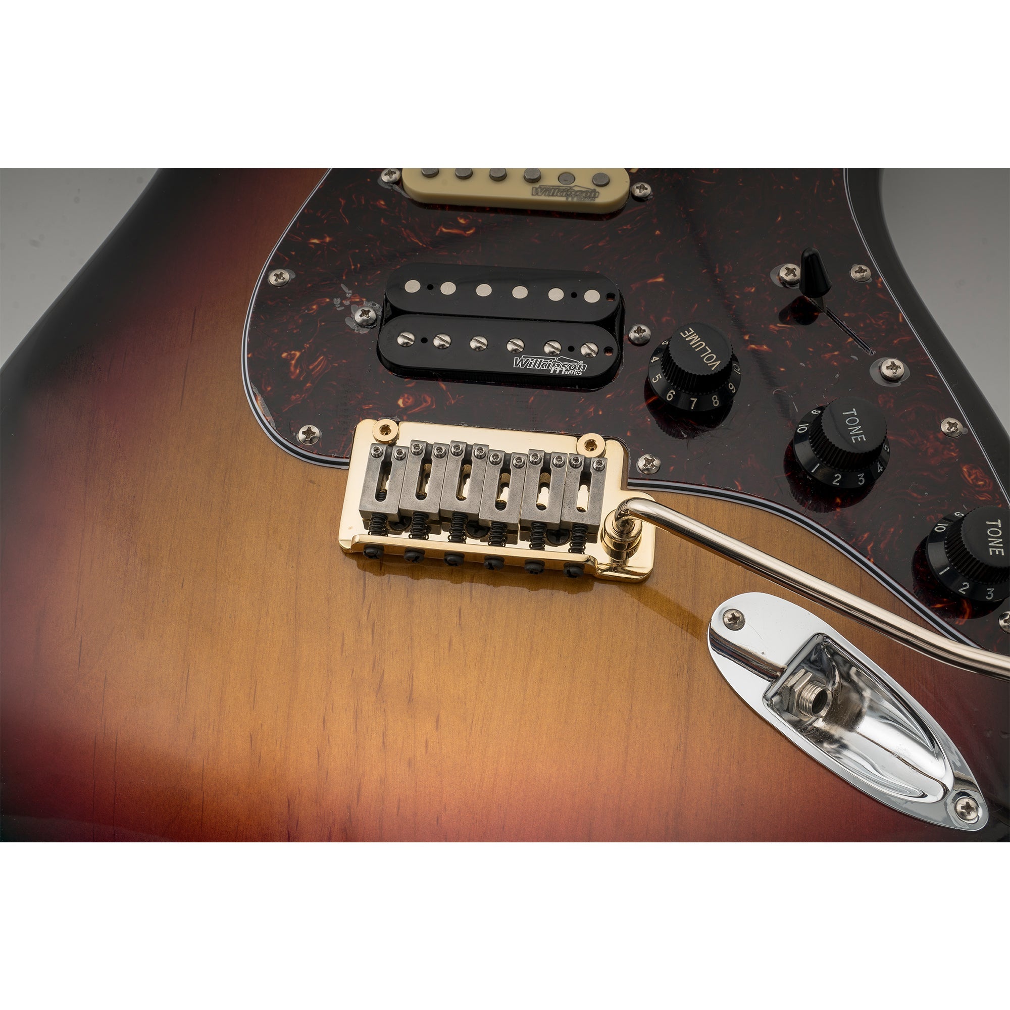 Musiclily Pro BV002 52,5mm(2-1/16 Zoll) Stahl-Sattel Vollblock 2-Stift-Stil Gitarre Tremolo-Brücke für American Strat-Stil E-Gitarre