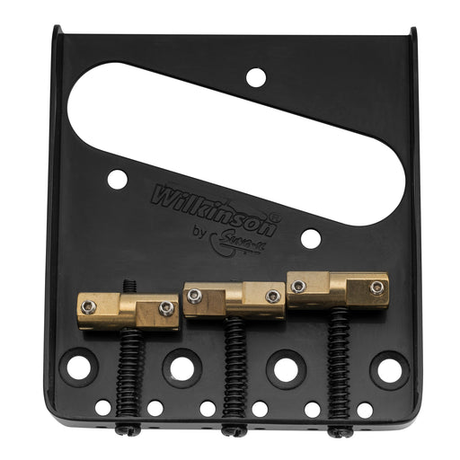 wilkinson wtb 54mm2 1 8 inch ashtray brass compensated 3 saddle guitar bridge for tele style guitar mx1703p