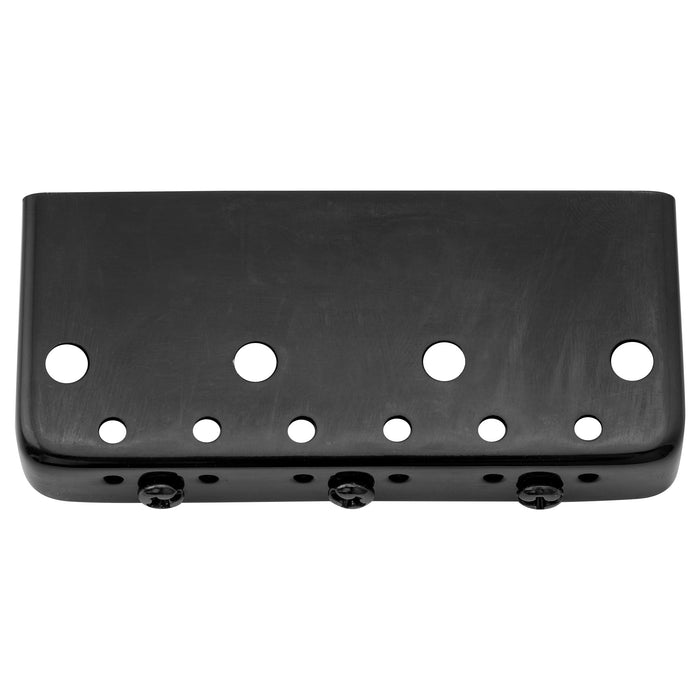 Part of wilkinson wtbs 54mm2 1 8 inch short bridge brass compensated 3 saddles for humbucker tele style or vintage electric guitar mx1704p