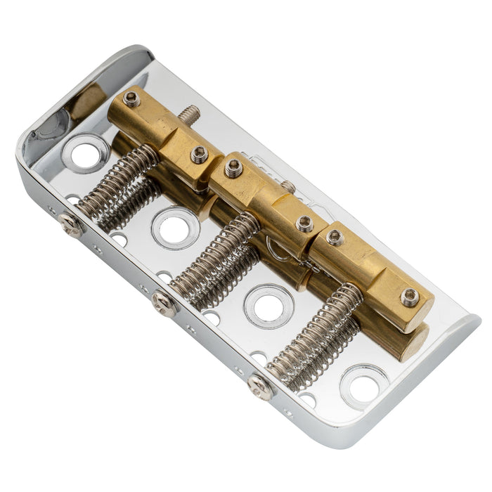 Wilkinson WTBS 短い 10.8mmピッチ ブラス 補償済み3サドル テレキャスターブリッジ ハムバッカーTeleテレスタイルまたはヴィンテージエレキギター用 ブラック