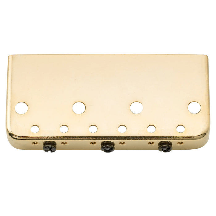 Wilkinson WTBS 短い 10.8mmピッチ ブラス 補償済み3サドル テレキャスターブリッジ ハムバッカーTeleテレスタイルまたはヴィンテージエレキギター用 ブラック