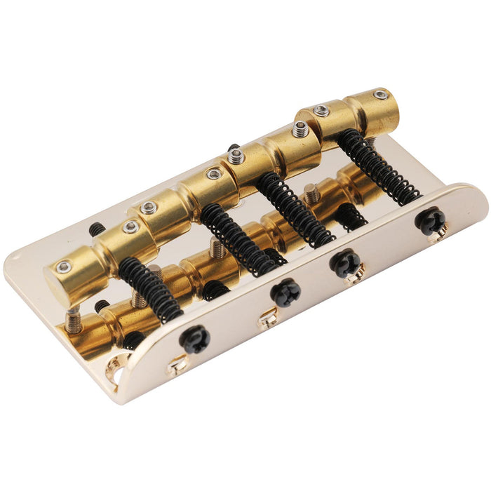 Puente de bajo Wilkinson WBBC con silletas de latón para bajos Precision Bass/Jazz Bass de 4 cuerdas
