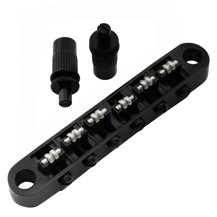 Part of musiclily pro 52mm2 3 64 inch tune o matic guitar bridge roller saddles set for lp sg style electric guitar mx1707p