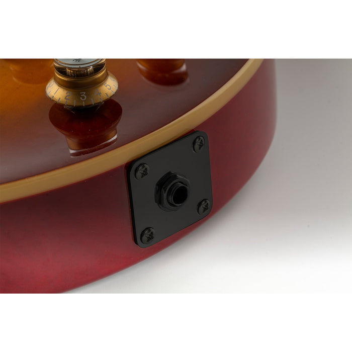 Plaque jack carrée à fond plat Musiclily Pro en acier pour guitare électrique Epiphone USA style Les Paul