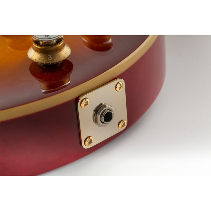 Plaque jack carrée à fond plat Musiclily Pro en acier pour guitare électrique Epiphone USA style Les Paul