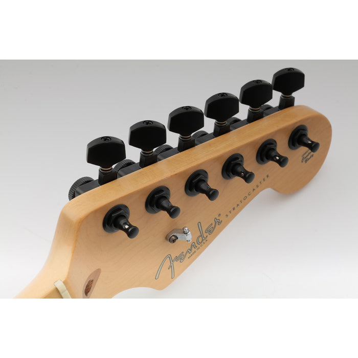 Musiclily Pro Single Bass Side 16:1 Ratio 2-Pin Full Sealed Locking Machine Head Tuner Tuning Peg Key with Hex Button for Fender Strat Tele Style Electric Guitar