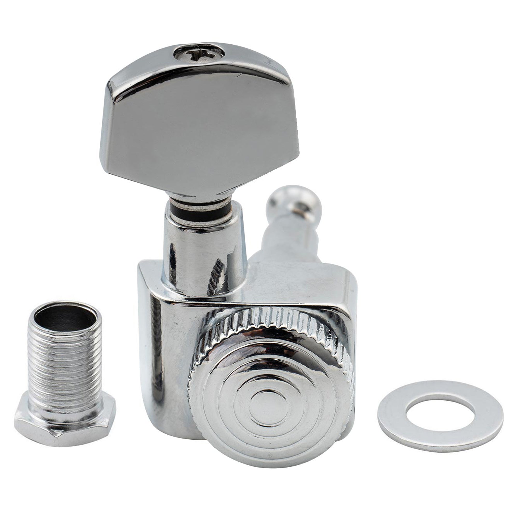 Musiclily Pro R15T-03 mécaniques de verrouillage en métal complet pour guitare à 6 lignes, set de clés d'accordage pour guitare électrique de style Fender Strat/Tele