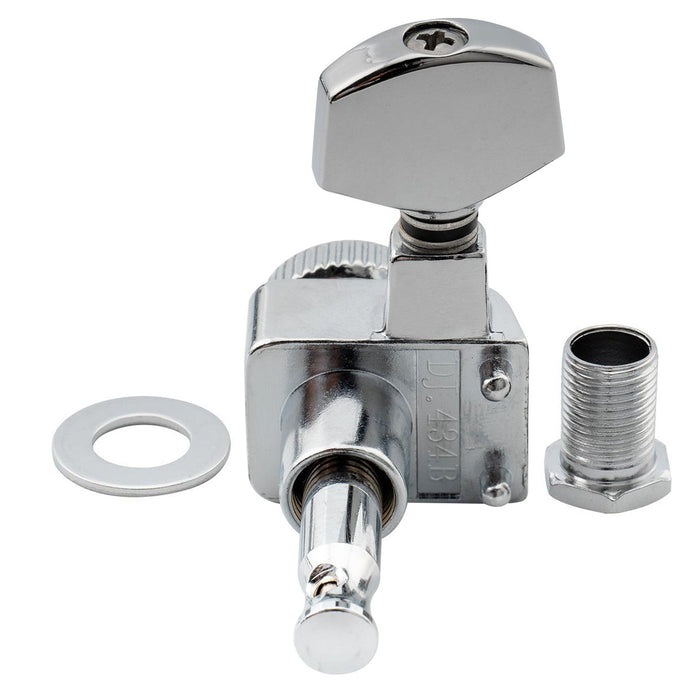 Musiclily Pro 6 em linha 2 pinos Ajustadores de Trava de Guitarra de Metal Total Cabeças de Máquina de Afinar Chaves Conjunto para Guitarra Elétrica Fender Strat/Tele Estilo