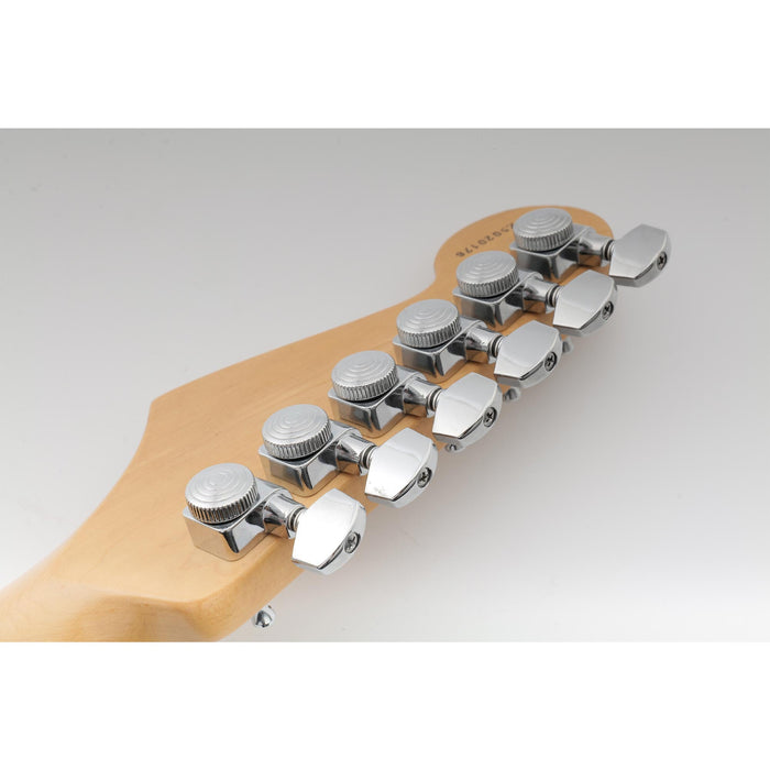 Musiclily Pro R15T Singolo Lato Basso Rapporto 16:1 Testa Macchina Bloccante Sigillata Completamente con 2 Pin e Pulsante Esagonale per Chitarra Elettrica Stile Fender Strat Tele