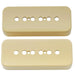 musiclily pro plastic p 90 soapbar guitar pickup covers compatible with usa lp mx1722 2p cream