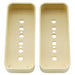 musiclily pro plastic p 90 soapbar guitar pickup covers compatible with usa lp mx1722 2p cream
