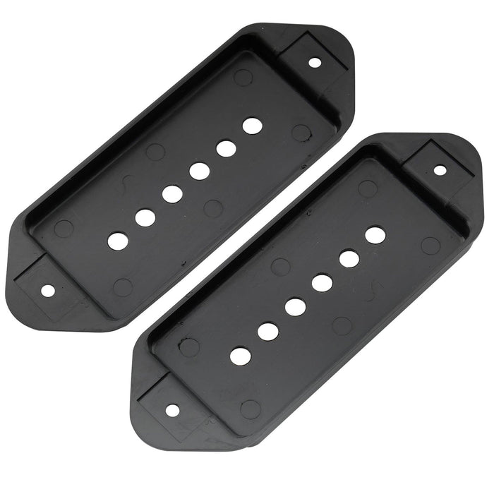 Part of musiclily pro plastic 49 2mm p90 dog ear short low neck position pickup covers for usa lp vintage style epiphone mx1723 2p