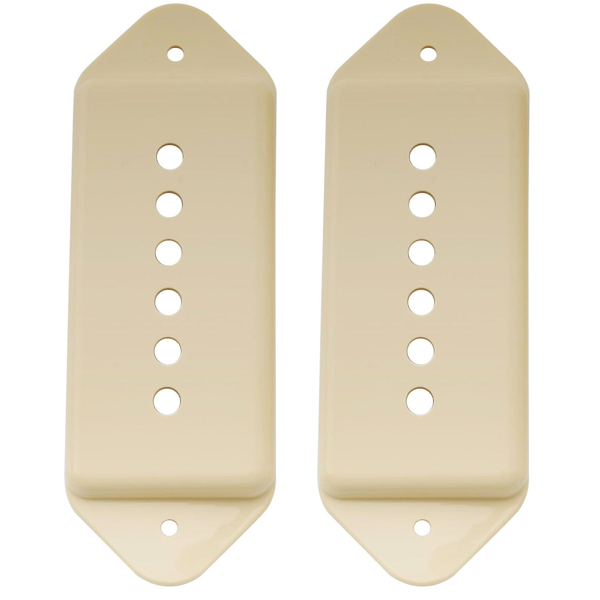 Musiclily Pro Kunststoff 49,2 mm P90 Dog Ear Short/Low Neck Position Pickup Abdeckungen für USA LP/Vintage Stil Epiphone