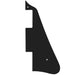 Part of musiclily pro left handed plastic guitar pickguard for 2006 present modern style epiphone les paul guitar 1ply mx1725p