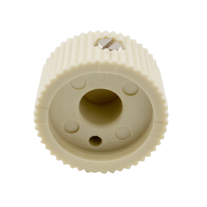 Musiclily Pro 1/4インチ プラスチック製 ヴィンテージバレルコントロールノブ つまみ 止めネジ付き FenderアンプとCTSポット用 ブラック(6個セット)