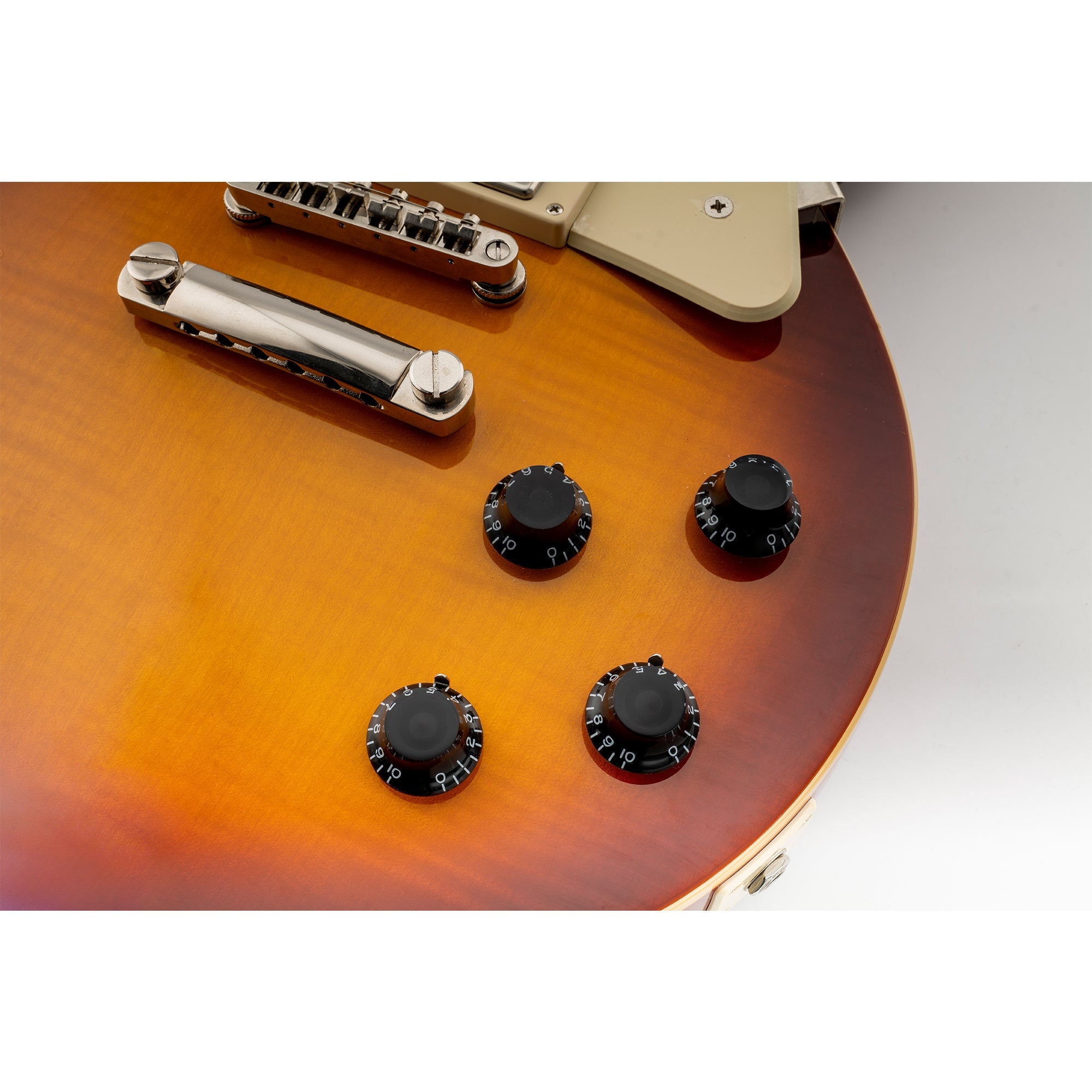 Musiclily Pro metrische grobgewinde 18-Zahnkranz Top-Hut Glockenknöpfe für Ton- und Lautstärkeregler von Epiphone LP SG-Style-Elektrogitarren, Set von 4