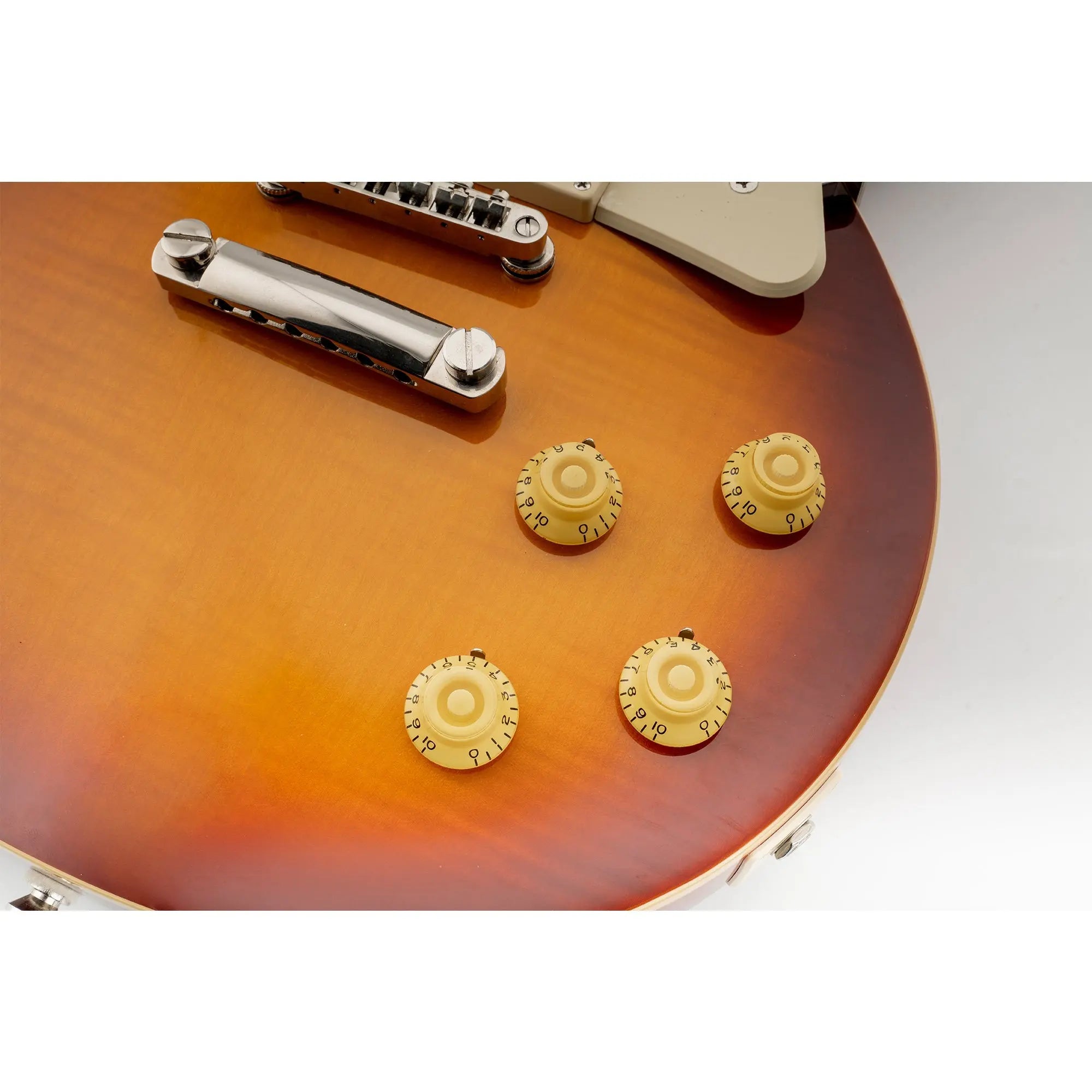 Application of musiclily pro metric coarse 18 spline top hat bell knobs tone volume control knobs for epiphone lp sg style electric guitar mx1730 4p