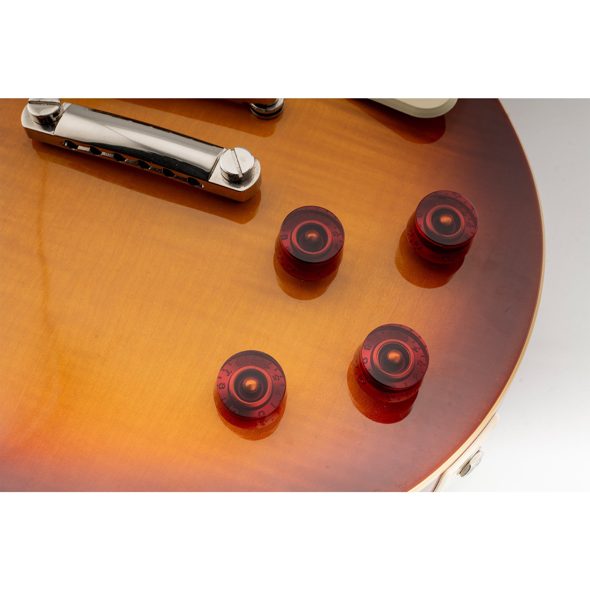 Musiclily Pro metrische grobe 18-Zahnräder Gitarrenknöpfe, Ton-, Lautstärke- und Geschwindigkeitsreglerknöpfe für Epiphone Les Paul SG-Style Elektrogitarren, Set von 4