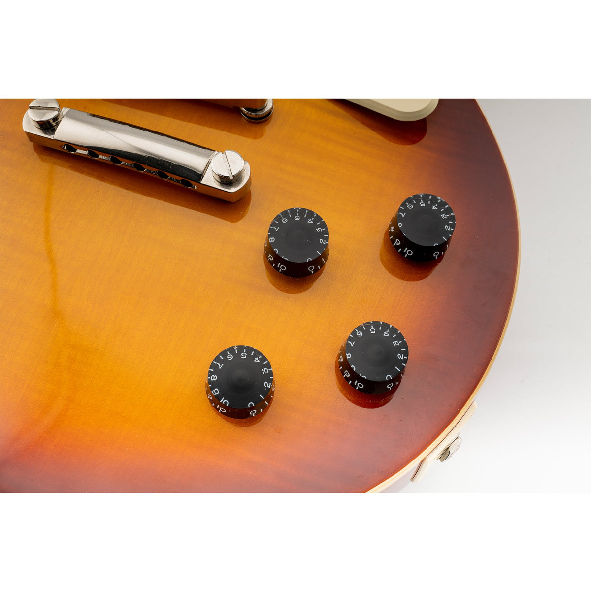 Musiclily Pro metrische grobe 18-Zahnräder Gitarrenknöpfe, Ton-, Lautstärke- und Geschwindigkeitsreglerknöpfe für Epiphone Les Paul SG-Style Elektrogitarren, Set von 4