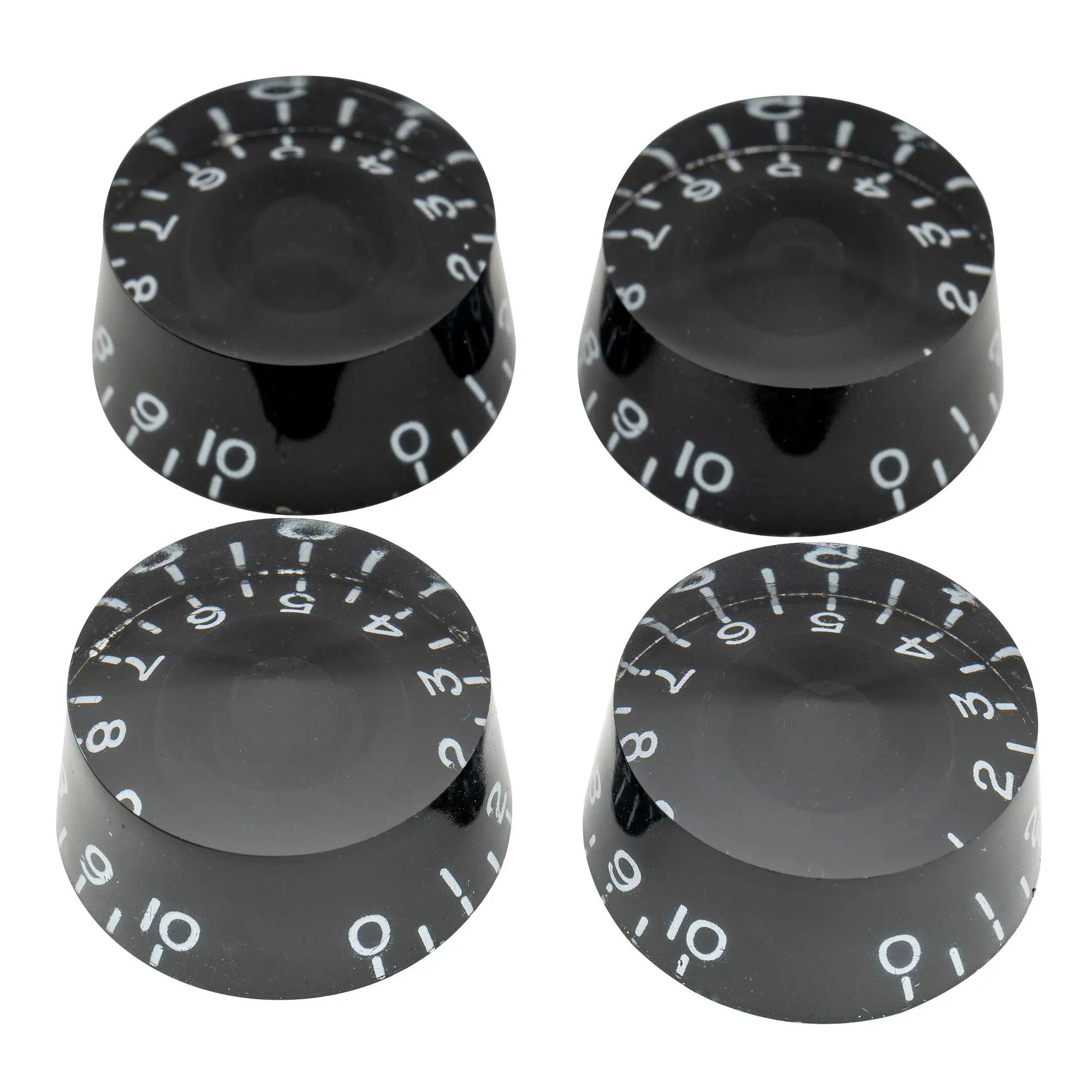 musiclily pro metric coarse 18 spline guitar knobs tone volume speed control knobs for epiphone les paul sg style electric guitar mx1731 4p, black