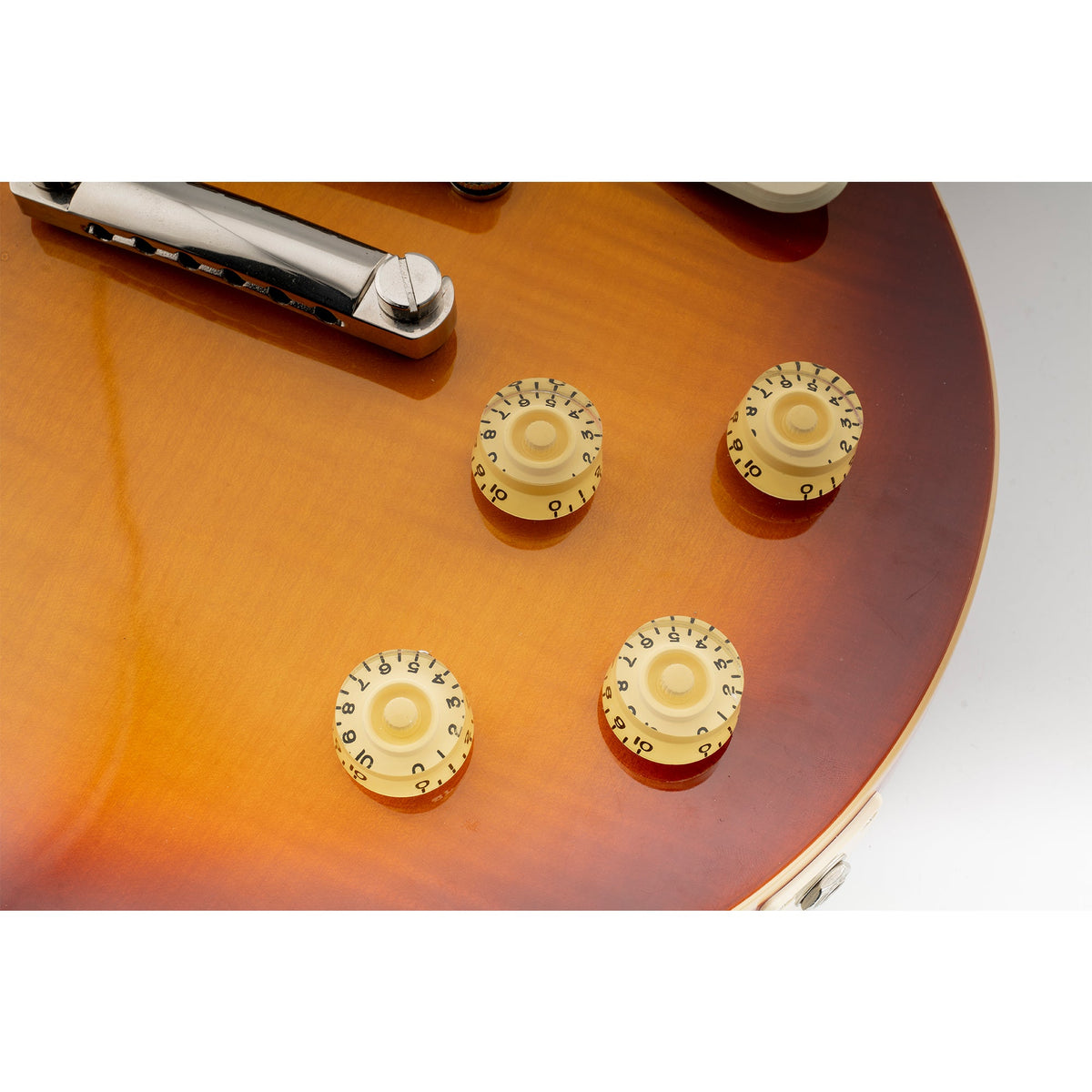 Musiclily Pro metrische grobe 18-Zahnräder Gitarrenknöpfe, Ton-, Lautstärke- und Geschwindigkeitsreglerknöpfe für Epiphone Les Paul SG-Style Elektrogitarren, Set von 4