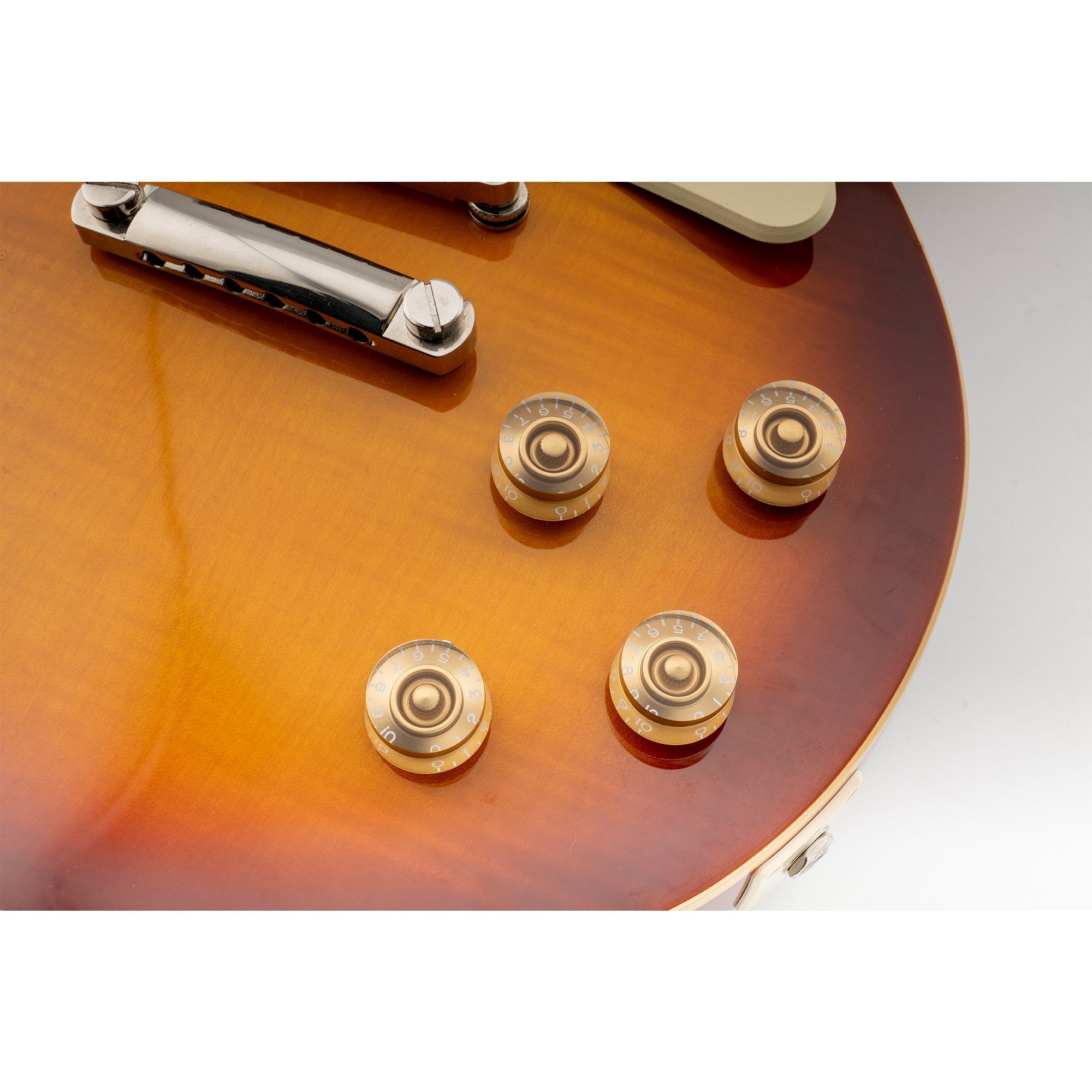 Musiclily Pro metrische grobe 18-Zahnräder Gitarrenknöpfe, Ton-, Lautstärke- und Geschwindigkeitsreglerknöpfe für Epiphone Les Paul SG-Style Elektrogitarren, Set von 4