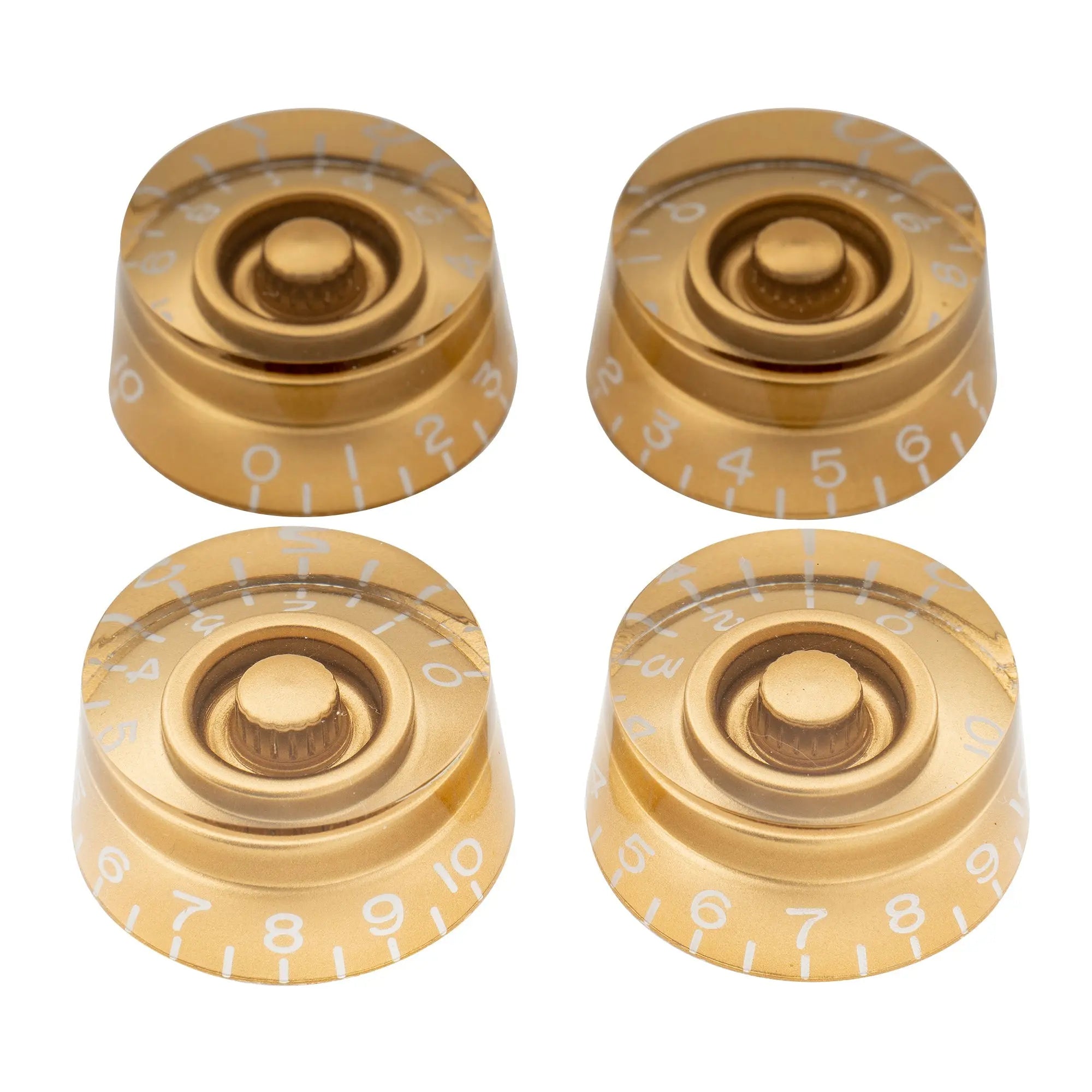 musiclily pro metric coarse 18 spline guitar knobs tone volume speed control knobs for epiphone les paul sg style electric guitar mx1731 4p, gold