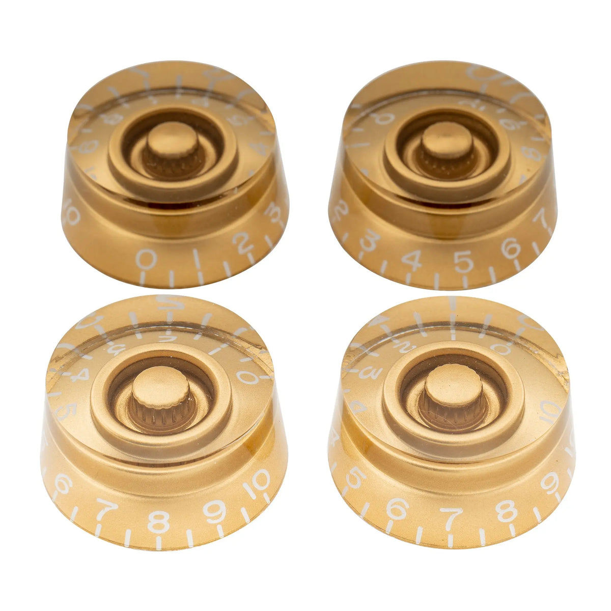 musiclily pro metric coarse 18 spline guitar knobs tone volume speed control knobs for epiphone les paul sg style electric guitar mx1731 4p, gold