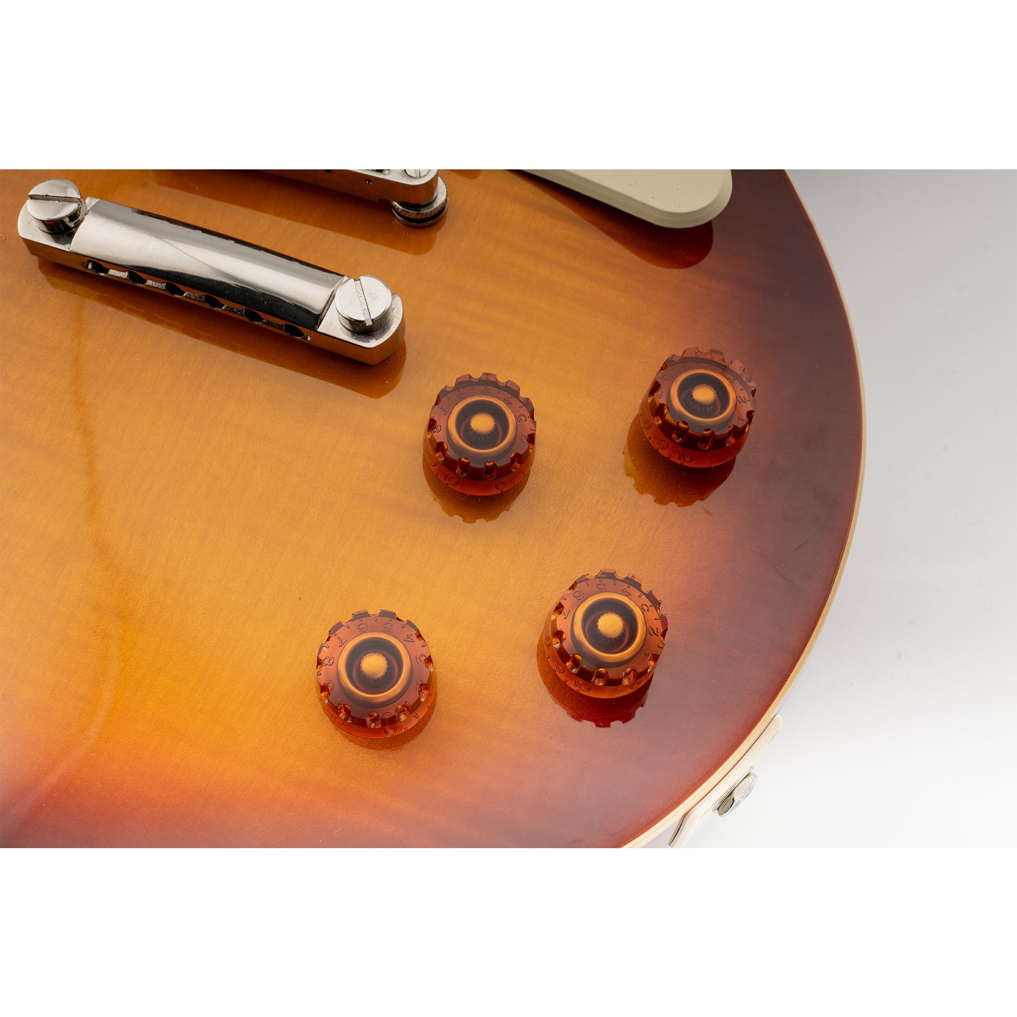 Musiclily Pro metrische grobgezahnte 18-Zähn-Strichelrändel Gitarrenknöpfe für Ton, Lautstärke und Geschwindigkeitsregelung für Epiphone Les Paul SG-Style Elektrogitarren, Set von 4