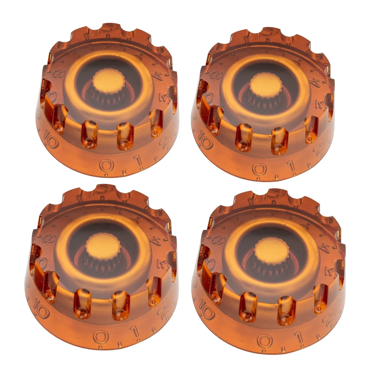 musiclily pro metric coarse 18 spline knurled guitar knobs tone volume speed control knobs for epiphone les paul sg style electric guitar mx1732 4p, amber