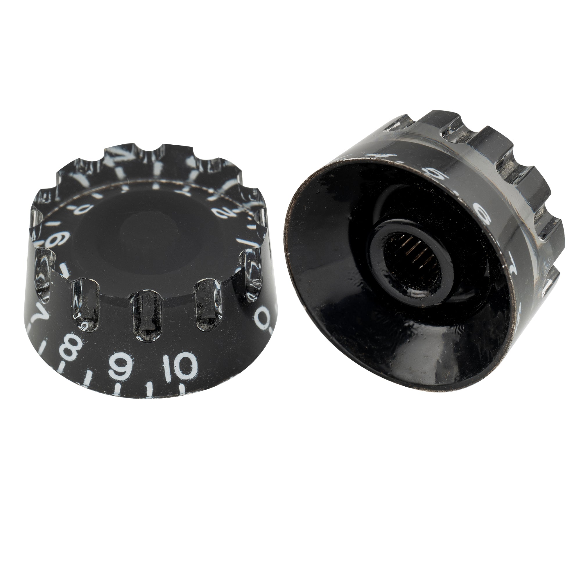 Musiclily Pro metrische grobgezahnte 18-Zähn-Strichelrändel Gitarrenknöpfe für Ton, Lautstärke und Geschwindigkeitsregelung für Epiphone Les Paul SG-Style Elektrogitarren, Set von 4