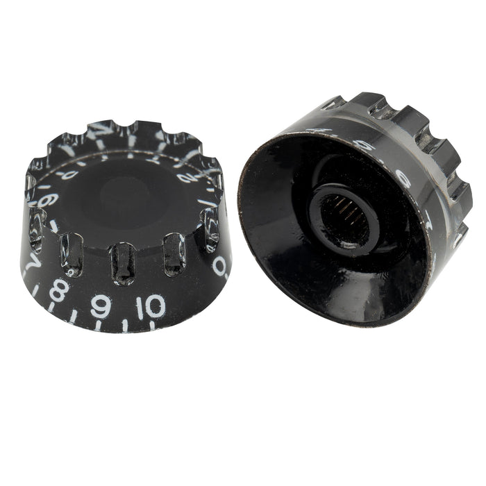 Musiclily Pro Metric Grossa 18-Spline Knurled Chitarra Manopole Regolazione Tono Volume Velocità per Chitarra Elettrica Stile Epiphone Les Paul SG, Set di 4