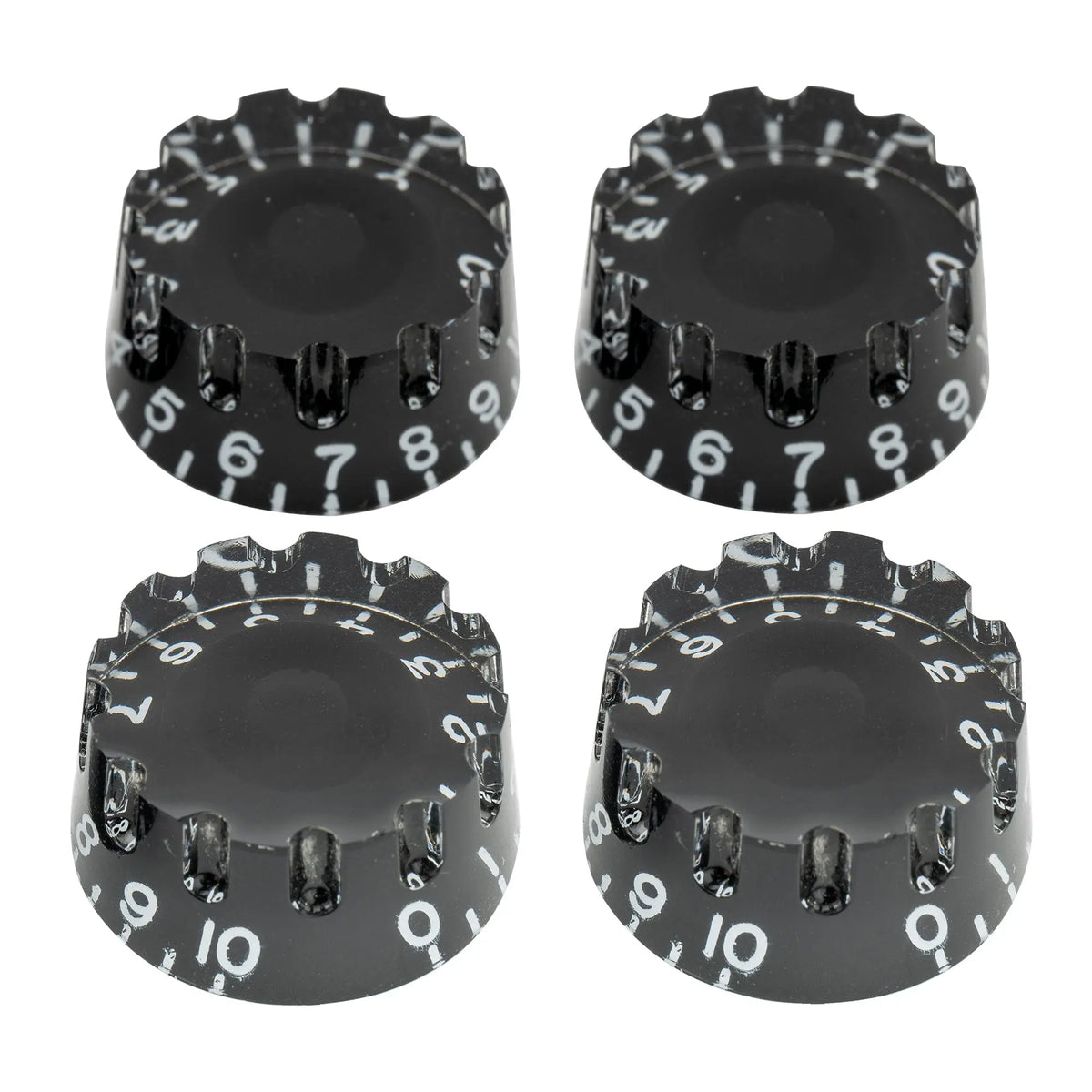 musiclily pro metric coarse 18 spline knurled guitar knobs tone volume speed control knobs for epiphone les paul sg style electric guitar mx1732 4p, black