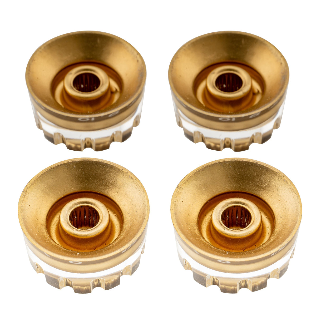 Musiclily Pro metrische grobgezahnte 18-Zähn-Strichelrändel Gitarrenknöpfe für Ton, Lautstärke und Geschwindigkeitsregelung für Epiphone Les Paul SG-Style Elektrogitarren, Set von 4