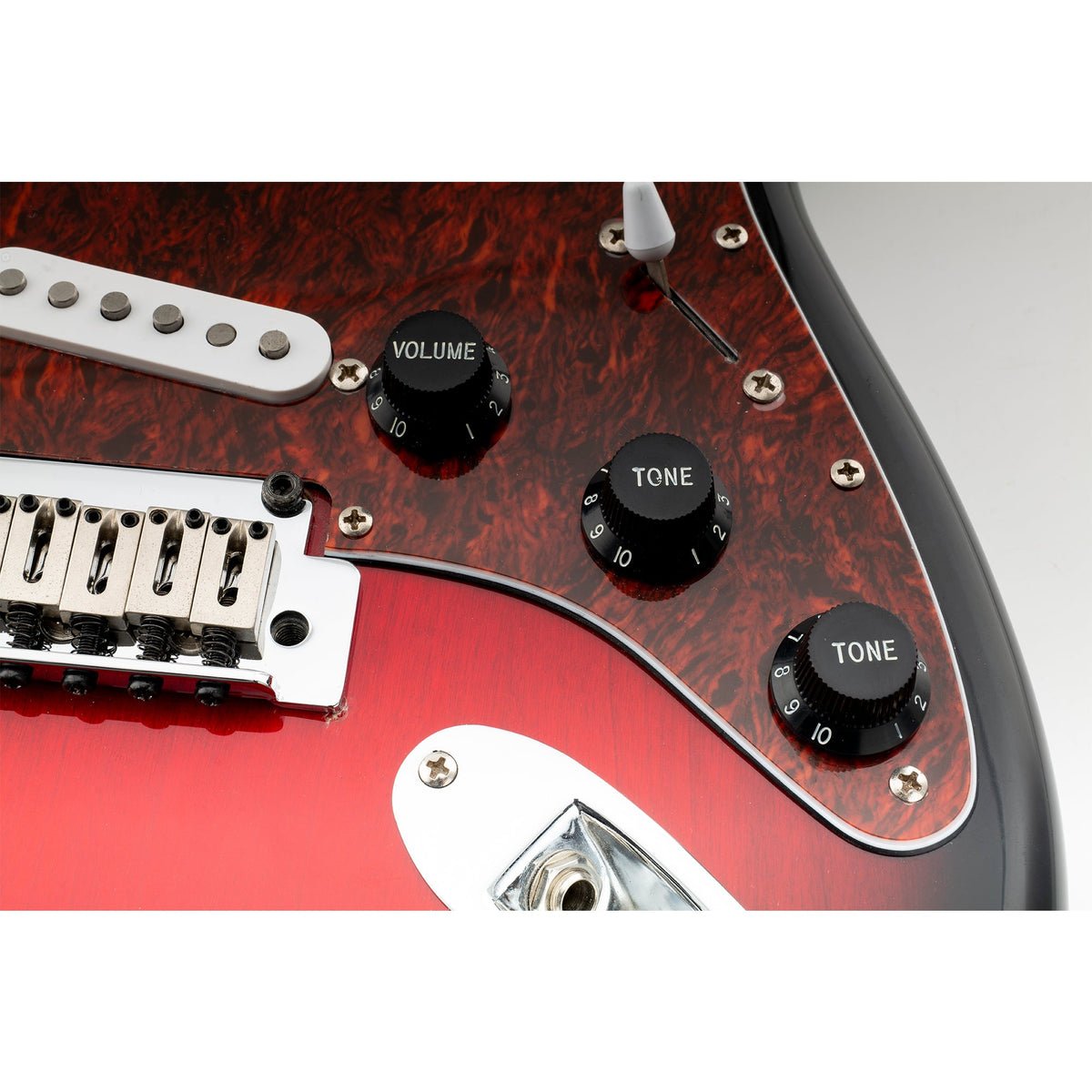 Musiclily Pro metrische Größe 18 Splines 1 Volumen 2 Ton Strat - Stil Drehknöpfe - Satz für asiatische Importgitarren - und Bass - Split - Shaft - Poti