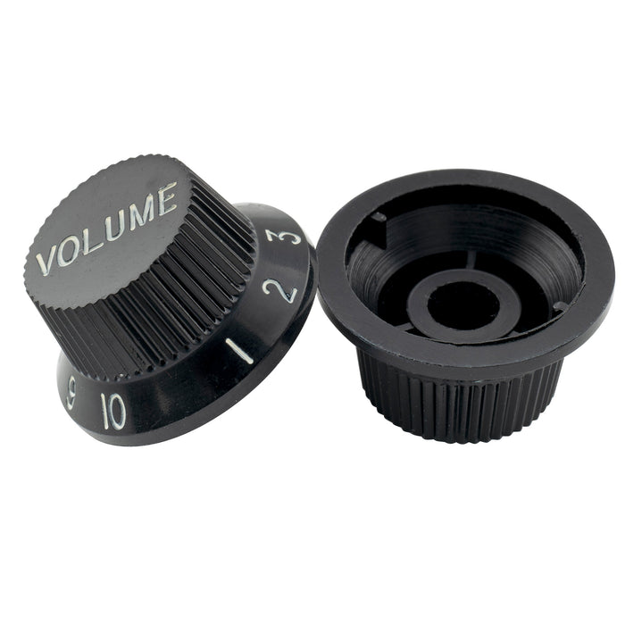 Musiclily Pro Métrique Taille 18 Cannelures 1 Volume 2 Tonalités Style Stratocaster Potentiomètres pour Guitare Basse Import Asie