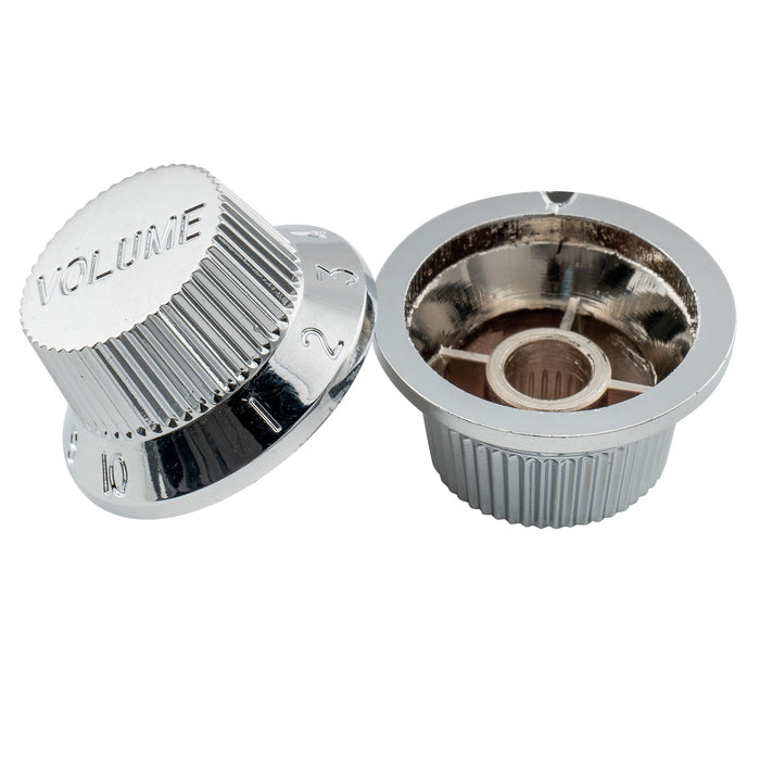 Musiclily Pro Métrique Taille 18 Cannelures 1 Volume 2 Tonalités Style Stratocaster Potentiomètres pour Guitare Basse Import Asie