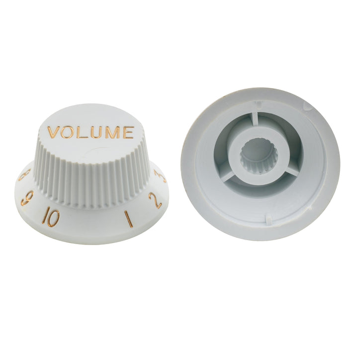 Musiclily Pro Métrique Taille 18 Cannelures 1 Volume 2 Tonalités Style Stratocaster Potentiomètres pour Guitare Basse Import Asie