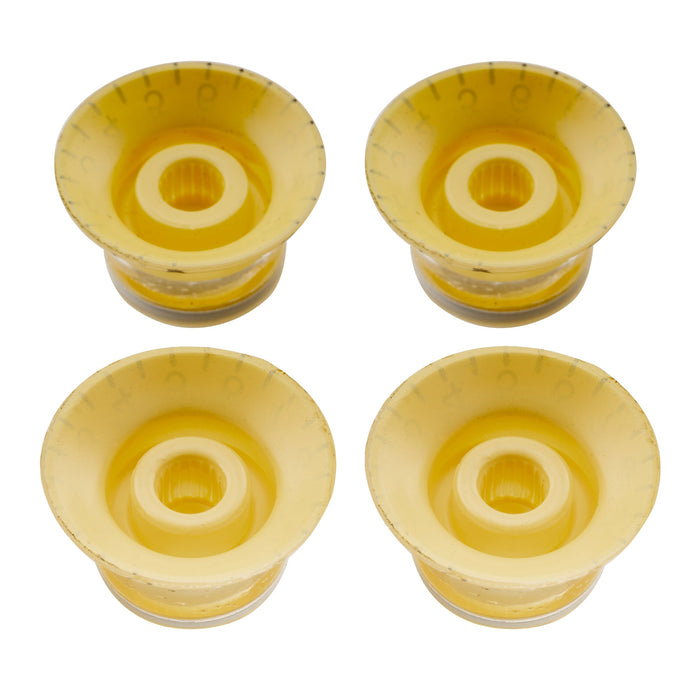 Musiclily Pro Metric Grosso 18-Esquema Chapeu Alto Botões de Tom e Controle de Volume para Guitarra Elétrica estilo Epiphone LP SG, Conjunto de 2