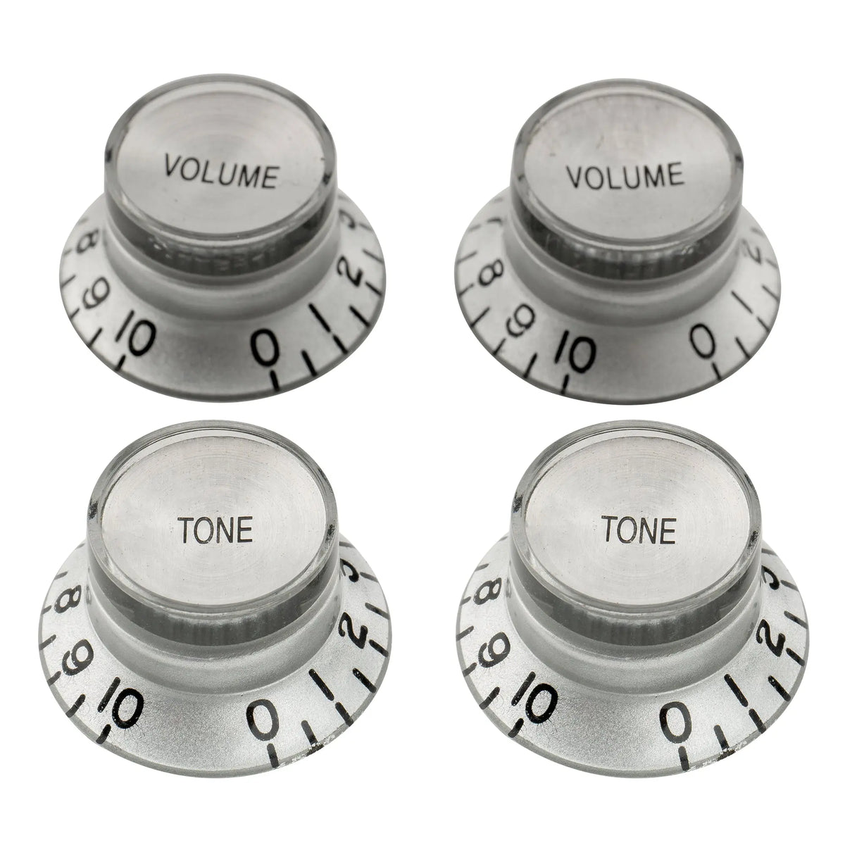 musiclily pro metric coarse 18 spline top hat bell knobs tone volume control knobs for epiphone lp sg style electric guitar 2 pcst2v mx1735 2mx1737 2p, silver