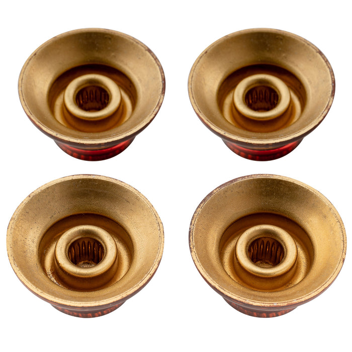 Perillas Musiclily Pro para zurdos, métricas gruesas, de 18 estrías, con forma de sombrero de copa y campana, control de volumen y tono para guitarra eléctrica Epiphone LP SG (juego de 4)