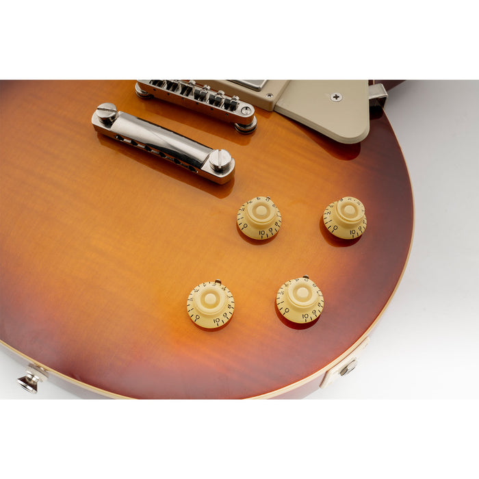 Perillas Musiclily Pro para zurdos, métricas gruesas, de 18 estrías, con forma de sombrero de copa y campana, control de volumen y tono para guitarra eléctrica Epiphone LP SG (juego de 4)