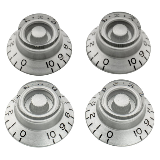 musiclily pro left handed metric coarse 18 spline top hat bell knobs tone volume control knobs for epiphone lp sg style electric guitar mx1741 4p