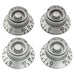 musiclily pro left handed metric coarse 18 spline top hat bell knobs tone volume control knobs for epiphone lp sg style electric guitar mx1741 4p