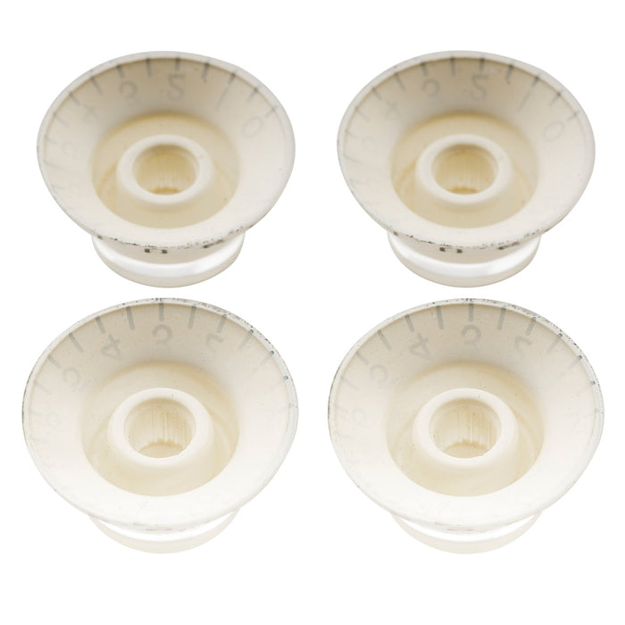 Perillas Musiclily Pro para zurdos, métricas gruesas, de 18 estrías, con forma de sombrero de copa y campana, control de volumen y tono para guitarra eléctrica Epiphone LP SG (juego de 4)