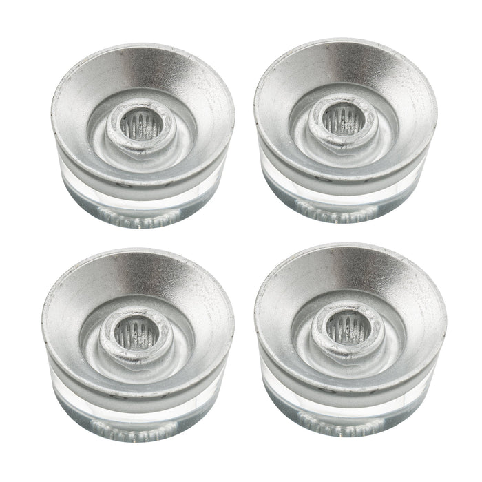 Musiclily Pro Botão de Controle de Tom, Volume e Velocidade para Guitarra Elétrica Esquerda Handed Metric Grossa 18-Spline, Conjunto de 4 para Guitarra Elétrica estilo Epiphone Les Paul SG