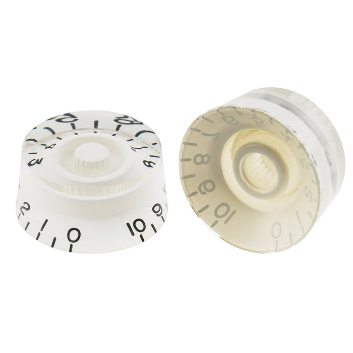 Musiclily Pro Botão de Controle de Tom, Volume e Velocidade para Guitarra Elétrica Esquerda Handed Metric Grossa 18-Spline, Conjunto de 4 para Guitarra Elétrica estilo Epiphone Les Paul SG