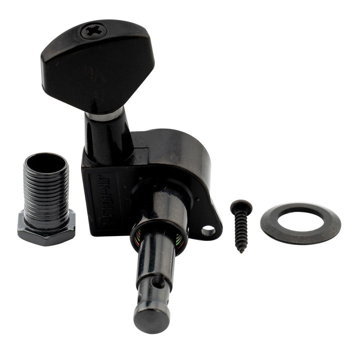 Wilkinson Single 19:1 Ratio E-Z-LOK Full Sealed Machine Head Treble Side Tuner Tuning Peg Key with Hex Button for Strat Tele Style Electric Guitar