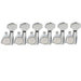 wilkinson left handed 6 in line e z lok guitar tuners tuning pegs keys machine heads set for fender strat tele style electric guitar mx1750 6p, chrome