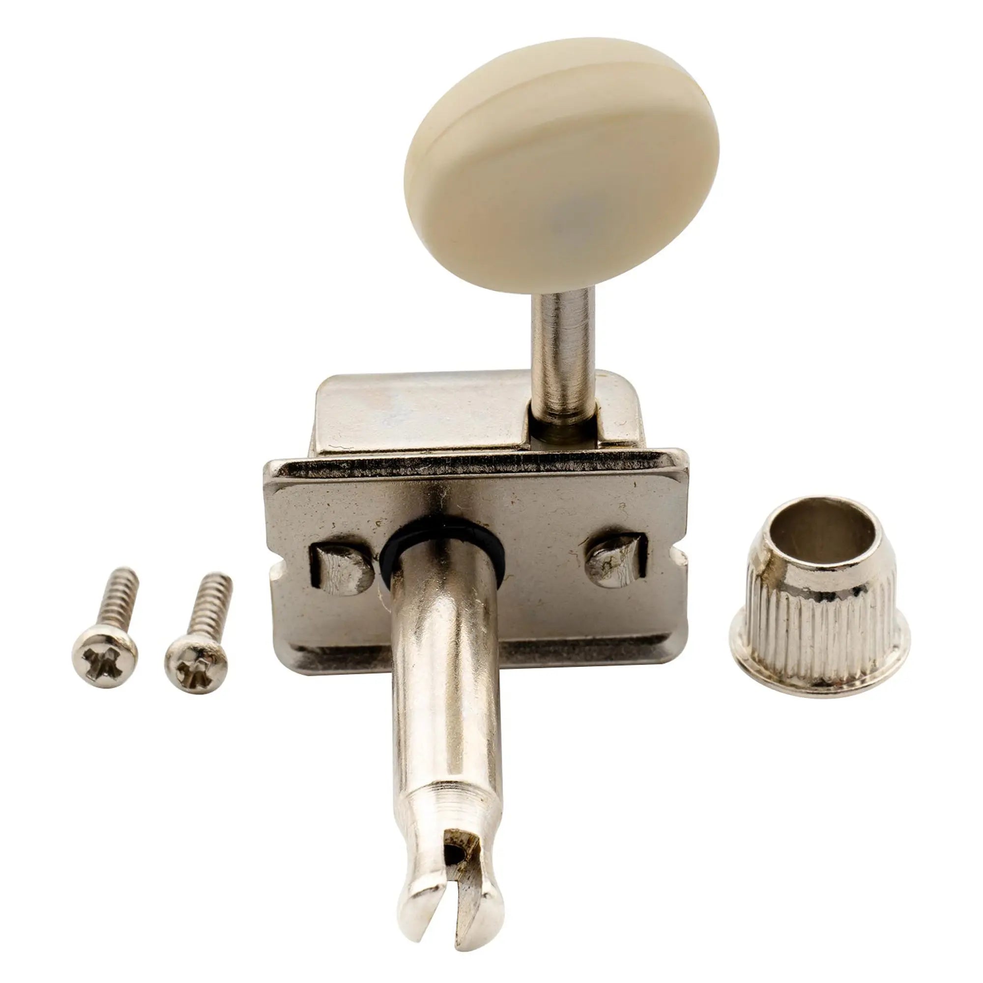 detail of wilkinson vintage deluxe guitar tuners split shaft 6 in line tuners machine heads tuning pegs keys set for classic vibe fender strat tele style mx1751p